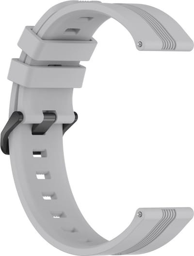 Siliconen bandje - geschikt voor Garmin Venu / Venu 2 Plus / Venu SQ / Venu SQ 2 - lichtgrijs