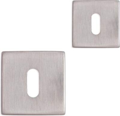 Eliot® baardsleutel rozet set - mat nikkel - kamerslot rozet - incl. bevestigingsmateriaal