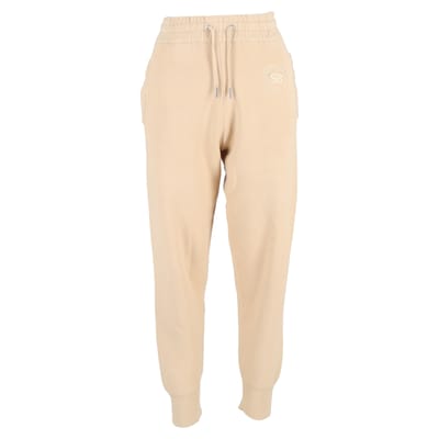 Sandro Paris joggingbroek met geborduurd logo in nude katoen