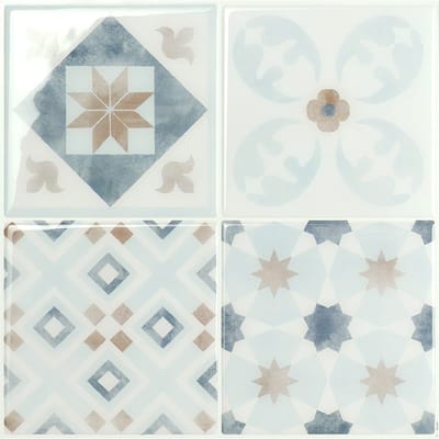 Smart Tiles Zelfklevende keuken achterwand voor keuken en badkamer Vintage 4 22,86x22,86 cm