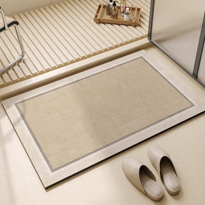 Duitse lichte luxe badkamerdeur sterk absorberende mat toilet diatomeeënaarde vloermat toilet antislip voetpad sneldrogend tapijt 40x60cm15.7x23.6in