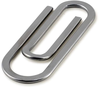 Geldclip - Geldhouder - Paperclip - Briefjes clip - Metaal - Geld klem - Grote paperclip - Money clip - Cash holder - Bankbiljetten houder - Portemonnee alternatief - Compacte geldhouder - Jonyx