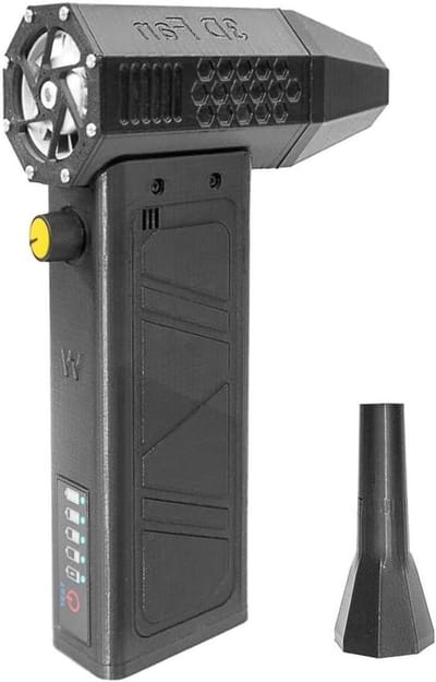 Handstofzuiger Luchtblazer - Mini Stofreiniger - Auto Interieur Reinigen - Traploze Snelheidsregeling - 500 Gram - Zwart