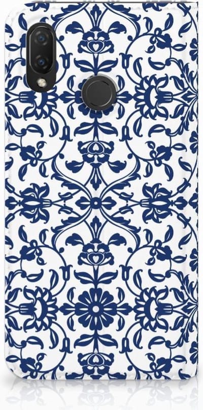 Huawei P Smart Plus Smart Cover Flower Blue