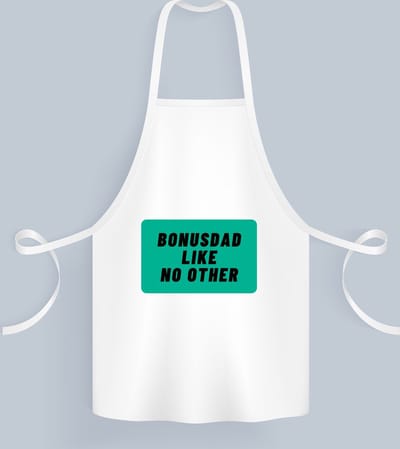 Akyol - bonusdad like no other Keukenschort - Vader - geweldige bonusvader - niemand anders - verjaardag - cadeau - kado - bedankje - geschenk - 82 bij 71 cm