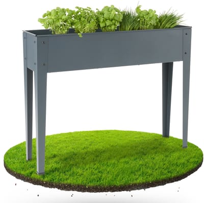 AREBOS Verhoogd plantenbed Metalen groentebed Plantenbak Metalen bed Bloembed