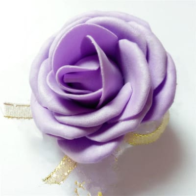 Lot de 10 roses artificielles pour poignet, cadeau de demoiselle d'honneur, décoration de mariage, fête prénuptiale, enterrement de vie de jeune fille