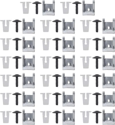 60 Stuks Bevestigingsclips Set met Uitbreidende Lock Nut, Grommets en Torx Schroeven voor Wielkasten, Bumpers en Panelen