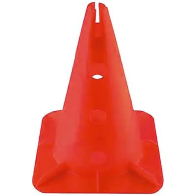 Kegel met standaard voor paal en ring vierkante basis Rojo - 32