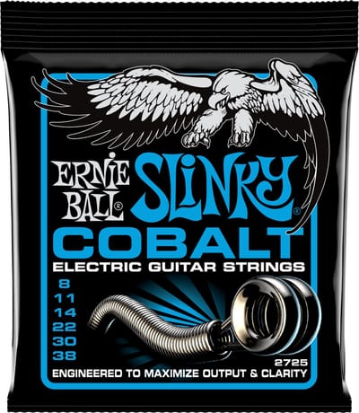 Ernie Ball Slinky Cobalt - Gitaarsnaren - Extra Slinky - 08-38 - Elektrische Gitaar