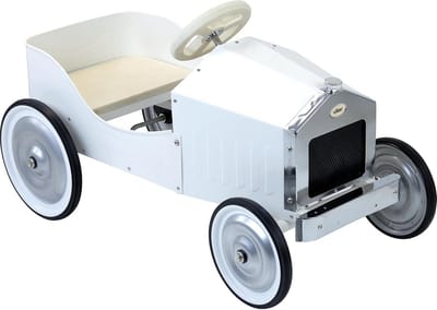 Loopauto voor Kinderen Vanaf 3 Jaar - Klassieke Pedaalauto Ivoor Wit