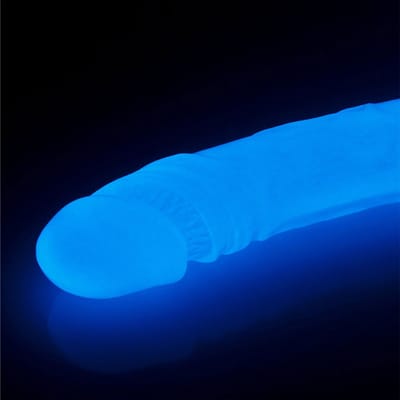 Lovetoy - Lumino Play - Dubbele Dildo - 37 cm - Glow In The dark