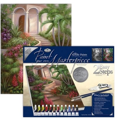 Spanish Garden (canvas/olie/28x35x2,5cm)