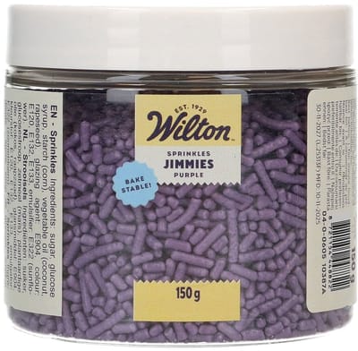 Wilton Jimmies - Paars - 150g - Eetbare Taartdecoratie - Strooisels voor Cakes, Cupcakes en Koekjes