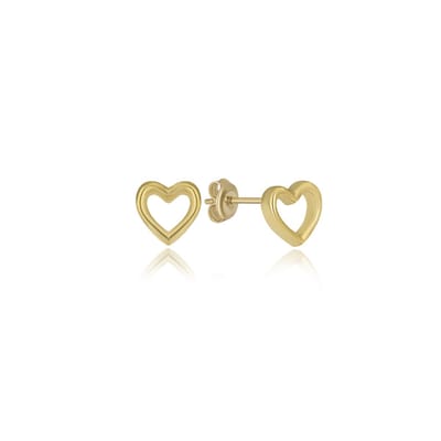 Sierlijke Mini Hartjes Goudkleurige Oorknop Goldplated (925 sterling Zilver Goldplated) Oorbel Trendy Minimalistisch Goldplated Oorknop Meisje | Cadeau Voor Vrouw