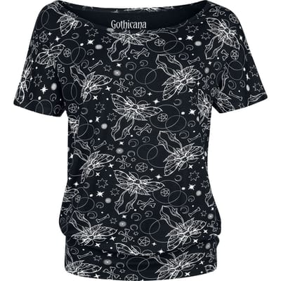 Gothicana by EMP - Gothic T-shirt - M - voor Vrouwen - zwart