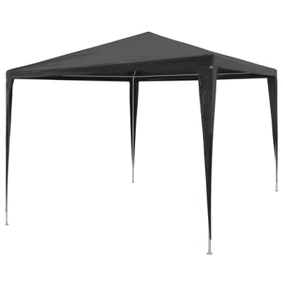 Partytent opvouwbaar - Paviljoen - 3 x 3 m - Easy up - Waterdicht - Weerbestendig - Antraciet