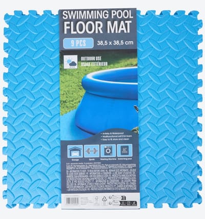 Zwembad ondertegels 9 stuks - 38,5cm x 38,5cm - Ondergrond schuim
