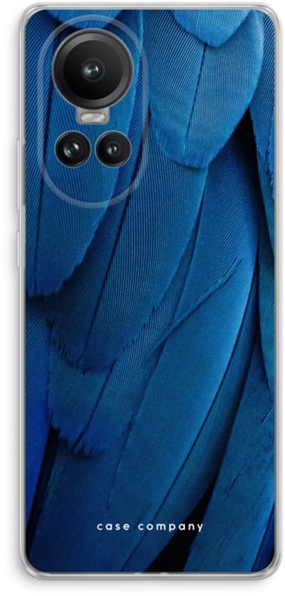 Case Company® - Hoesje geschikt voor Oppo Reno 10 Pro hoesje - Pauw - Soft Cover Telefoonhoesje - Bescherming aan alle Kanten en Schermrand