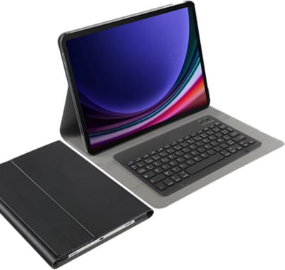 Just in Case tablet Hoes met Toetsenbord geschikt voor Samsung Galaxy Tab S10 Plus / Tab S9 FE Plus / Tab S9 Plus - AZERTY Bluetooth Keyboard Case - Zwart