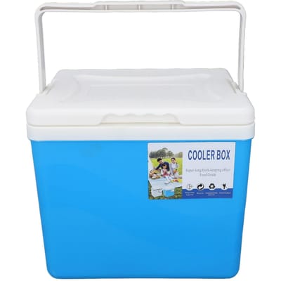 Glacière 10 L EPS très efficace avec poignée, isotherme pour camping, pique-nique, pêche bleu