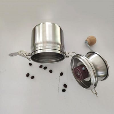 Roestvrijstalen Handmatige Koffiemolen Kruidenmolen Handgereedschap Koffieboon Maal Molinillo Machine Koffieboon Molen Keukengereedschap gray