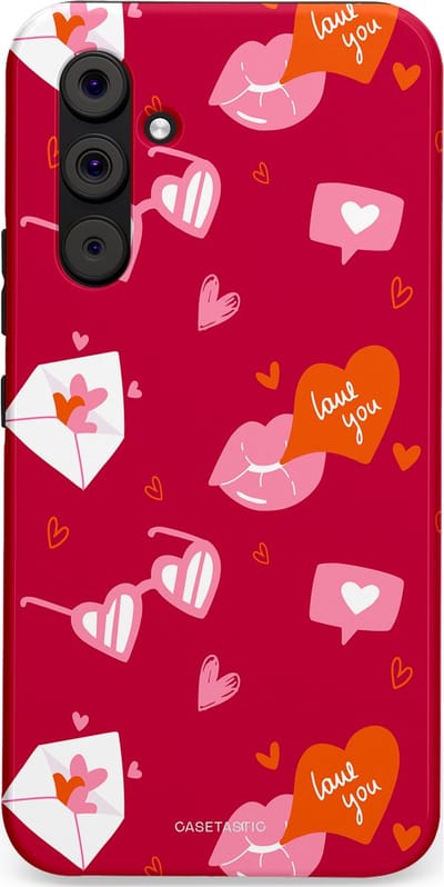 Casetastic Hoesje Geschikt voor Samsung A54 (5G) - Stijlvolle Beschermende Duo-layer Case - Liefdesbrief
