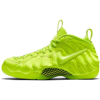 Nike Foamposite Pro Volt Mid-Top Retro Basketbalschoenen 2021 Heruitgave Heren sneaker Fluorescerend-Groen 624041-700(2021) 42.5 yellow