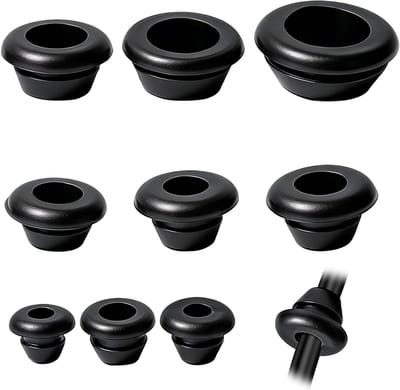 Set van 90 kabeldoorvoeren van rubber, 9 maten van 3-14 mm, waterdicht en ideaal voor kabelbescherming en kabelgeleiding