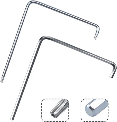 SnelShoppen - Window adjustment tool 2-piece set - Allen key 4 mm & Torx T15 (TX15) - Precisie gereedschap voor raamfittingen en deurhengsels