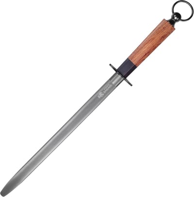 Professionele 44cm Japanse Messenslijper met Zwarte Diamant en Houten Handvat voor Keukengebruik en Cadeauverpakking