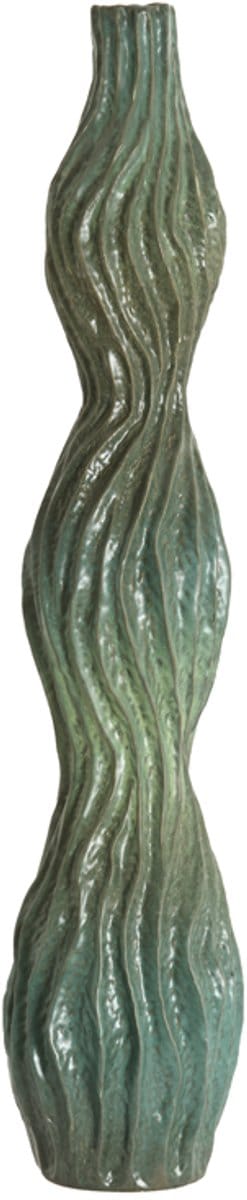 Light&living Vaas deco 19,5x19x93,5 cm VANIA keramiek petrol