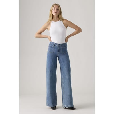 Levi's 728™ Tailored High Rise Wide Leg Jeans Blue Taglia: W25L30 | Pantaloni Outlet | Donna | Blu