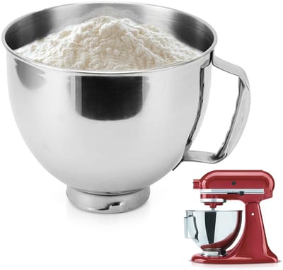 VT Goods - Keukenhulpkom - Mengkom - Efficiënt bakken - 5 QT - Handvat - Vaatwasserbestendig - Geschikt voor keukenmixers - Roestvrij staal