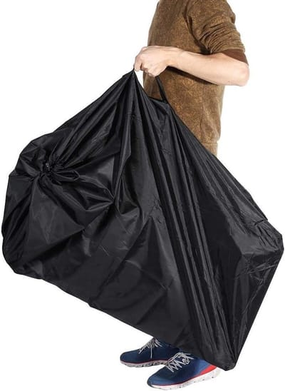 Ruime en Beschermende Kinderwagen Tas voor Reis, Geschikt voor Opvouwbare Kinderwagens en Accessoires - Zwart