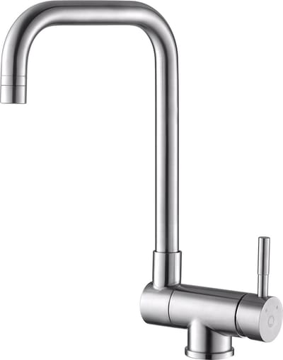 CECIPA max Keukenkraan Zilver - Keukenkraan van Inklapbare Functie - 90°+ 360° Draaibare Keukenkraan - 2 Waterafvoermodi