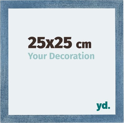 Your Decoration - Fotolijst 25x25 cm - MDF - Helder Blauw Geveegd - Mura