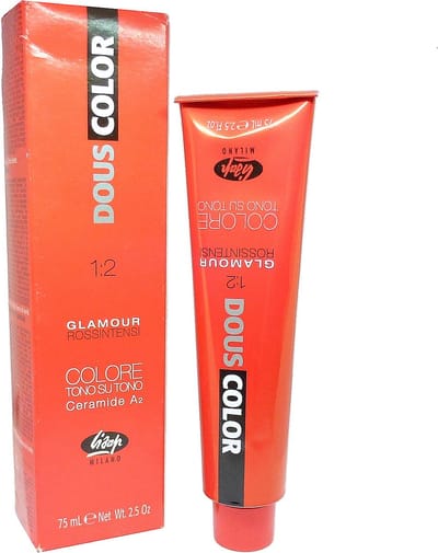 Lisap Dous Color Glamour Rossintensi Tone on Tone Haarkleur intensiev tint 75ml - 04/45GL Intense Mahogany Red / Intensiv Mahagonirot