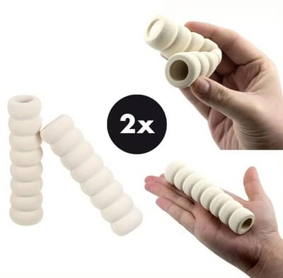 Actie4you® - 2 Stuks Mooie Deurklink Bescherming - Schuim - Foam - Deurbeslag – Stootdop - Beige