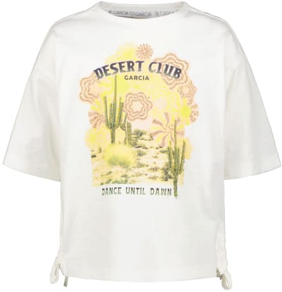 GARCIA Meisjes T-shirt Wit - Maat 116/122