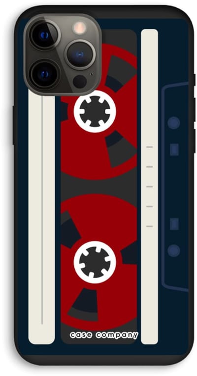 Case Company® - Hoesje geschikt voor iPhone 12 Pro Max hoesje - Here's your tape - Biologisch Afbreekbaar Telefoonhoesje - Bescherming alle Kanten en Schermrand