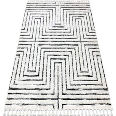 Kleden Rugsx Tapijt SEVILLA Z788B Labirynt, Grieks wit / 80x150 cm