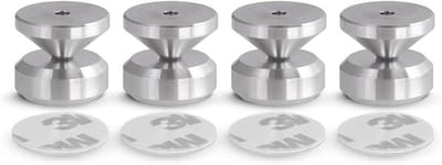 Luidspreker Spikes - Isolatie Pads - Trillingen Dempen - CNC Precisie Aluminium - 8 Delig - Aluminiumkleurig