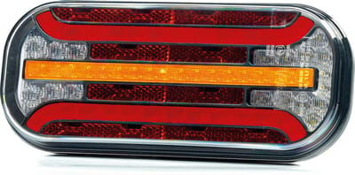 Achterlicht - Fristom FT-230 LED - rechts - 215x95x38 mm - met dynamische richtingaanwijzer - inclusief achteruitrijverlichting