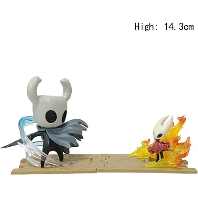 NIEUW HEET Spel Hollow Knight Actiefiguur Verzamelaar PVC Model Auto Dashboard Bureau Decoraties Schattige Spel Poppen Verjaardagscadeau gray