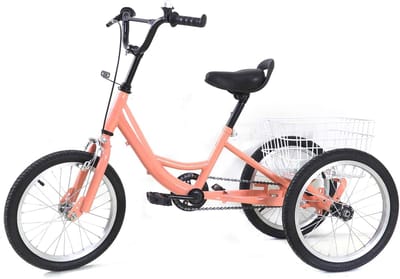 Degelijke Driewieler Kinderfiets 16 Inch voor Jongens en Meisjes (7-10 Jaar)