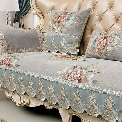 Vier Seizoenen Universeel Bankkussen Europese Luxe Jacquard Stof Hoes Thuis Woonkamer Decoratie Antislip Bankovertrek 1pc armrest 50x60cm