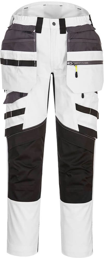 Portwest DX4 Broek met afneembare holsterzakken DX440 - Wit/Grijs - 33