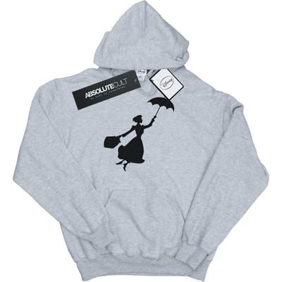 Disney Dames/Dames Mary Poppins Vliegend Silhouet Hoodie (Sportgrijs)