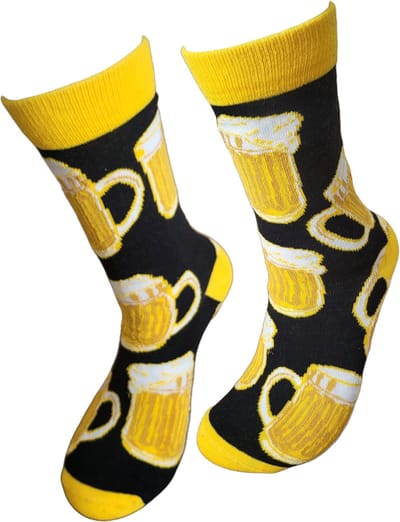 Verjaardags cadeau - Bier Sokken - leuke sokken - vrolijke sokken - Alcohol sokken - Biertje sokken - sport sokken - valentijns cadeau - sokken met tekst - aparte sokken - grappige sokken - Sokken waar je vrolijk van wordt - maat 37-44